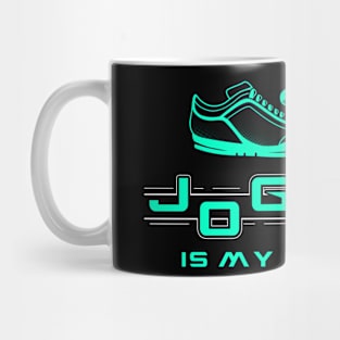 Jogging is my therapy Mug